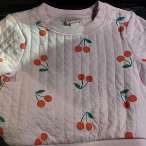 Cat & Jack Light Pink Sweater with Cherry Design